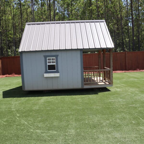 OutdoorOptions Eatonton Georgia 31024 8x12 Gray Playhouse 3 scaled Storage For Your Life Outdoor Options Sheds