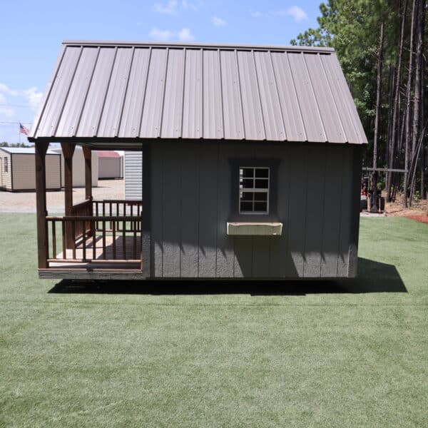 OutdoorOptions Eatonton Georgia 31024 8x12 Gray Playhouse 7 scaled Storage For Your Life Outdoor Options Sheds
