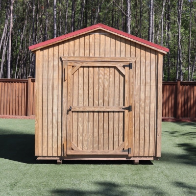 OutdoorOptions Eatonton Georgia 8x8WoodenShed 1 Storage For Your Life Outdoor Options Sheds