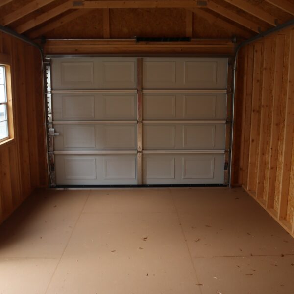 OutdoorOptions Eatonton Georgia 31024 12x20 WoodWhite Garage 2 scaled Storage For Your Life Outdoor Options Sheds