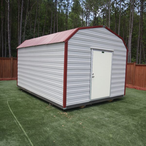 OutdoorOptions Eatonton Georgia 31024 12x16 AshGreyRed BarnSeven 5 scaled Storage For Your Life Outdoor Options Sheds