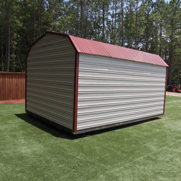 OutdoorOptions Eatonton Georgia 31024 12x16 AshGreyRed BarnSeven 7 scaled Storage For Your Life Outdoor Options Sheds