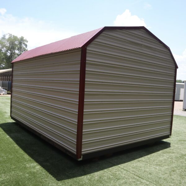 OutdoorOptions Eatonton Georgia 31024 12x16 AshGreyRed BarnSeven 9 scaled Storage For Your Life Outdoor Options Sheds