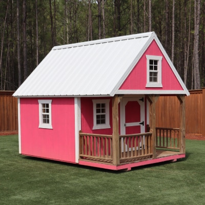 OutdoorOptions Eatonton Georgia 8x12 playhouse 2 Storage For Your Life Outdoor Options Sheds
