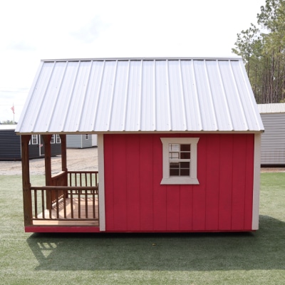 OutdoorOptions Eatonton Georgia 8x12 playhouse 7 Storage For Your Life Outdoor Options Sheds