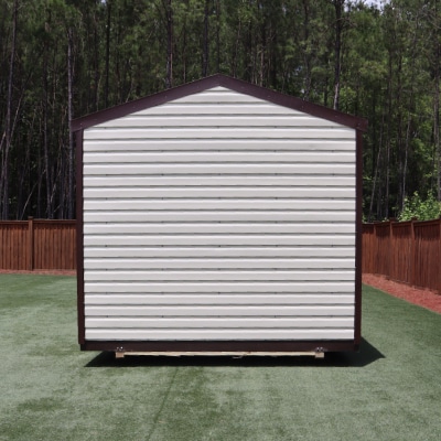 OutdoorOptions Eatonton GA 10x16 CreamBrown 11 Storage For Your Life Outdoor Options Sheds