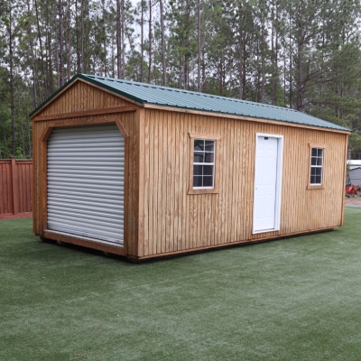 OutdoorOptions Eatonton GA 12x24Garage Wood 2 Storage For Your Life Outdoor Options