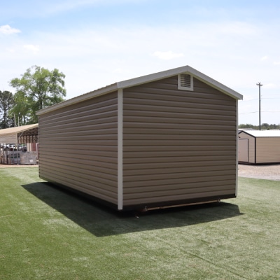 OutdoorOptions Eatonton GA 12x24Shed ClayWhite 4 Storage For Your Life Outdoor Options Sheds