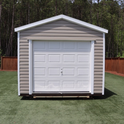 OutdoorOptions Eatonton GA 12x24Shed ClayWhite 6 Storage For Your Life Outdoor Options Sheds