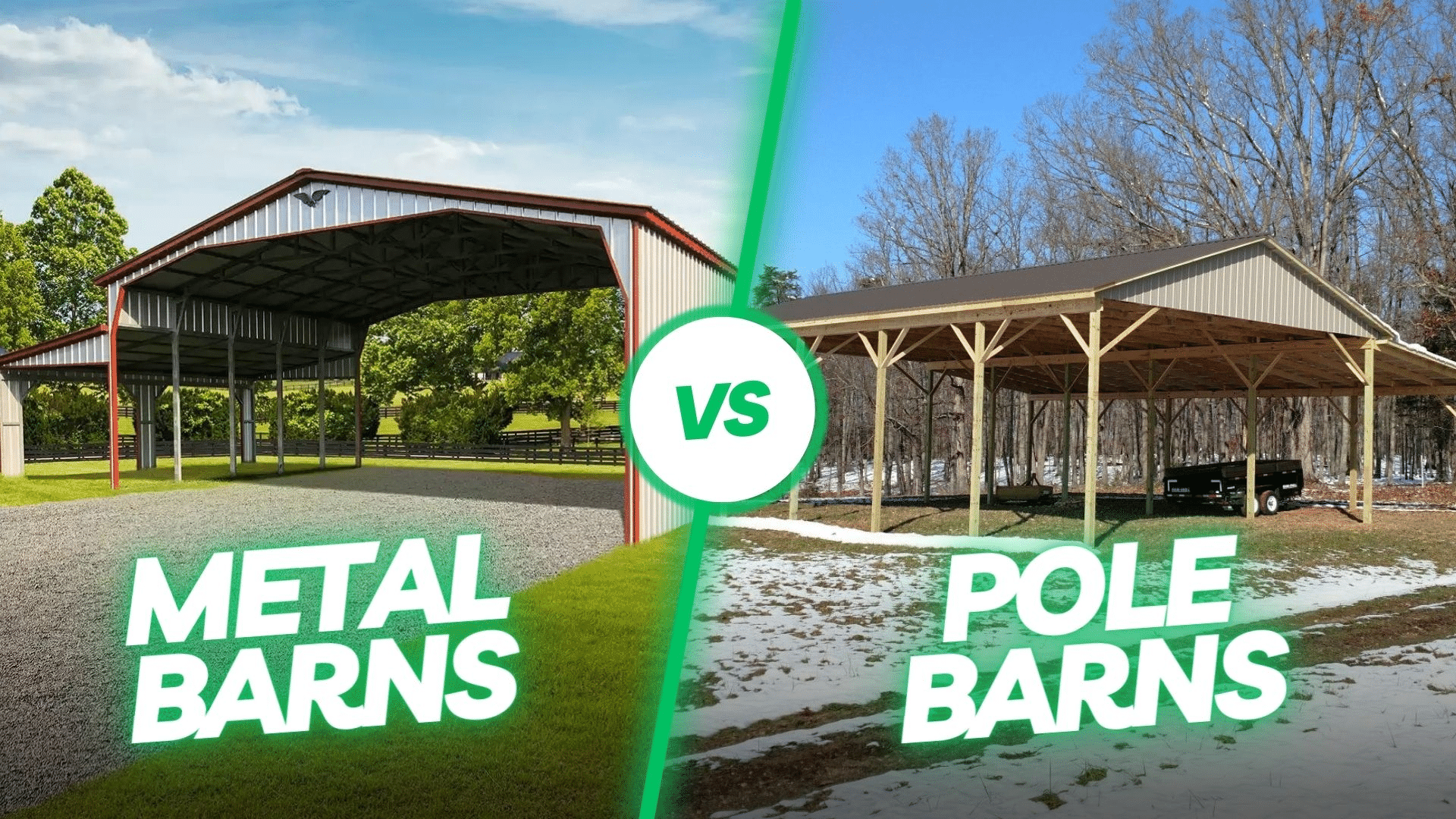 Metal Buildings vs Pole Barns