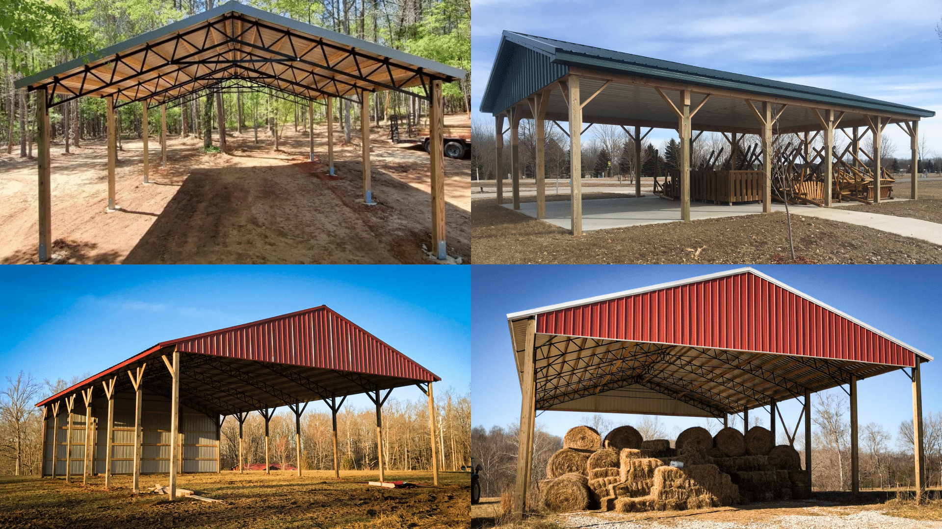pole barn, pictures, outdoor, backyard, storage, workshop, steel roof, aluminum siding, durable, long-lasting, weather-resistant, classic design, construction, farm, agricultural, rural, spacious, versatile
