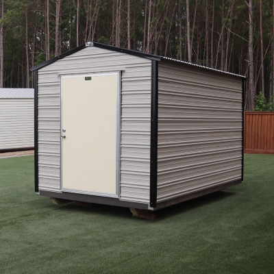 OutdoorOptions Eatonton Georgia 8x12 GreyBlack 3 Storage For Your Life Outdoor Options Sheds