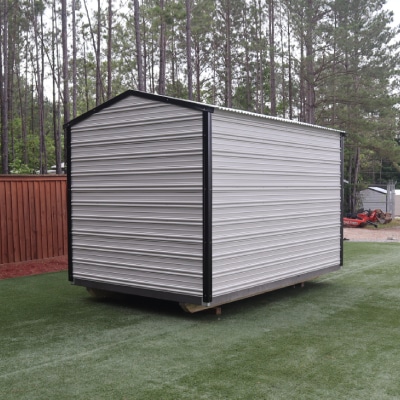 OutdoorOptions Eatonton Georgia 8x12 GreyBlack 7 Storage For Your Life Outdoor Options Sheds