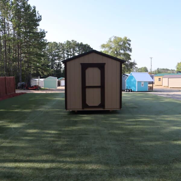 OutdoorOptions Eatonton Georgia 31024 8X14 CreamBrown DogKennel 7 Storage For Your Life Outdoor Options Sheds