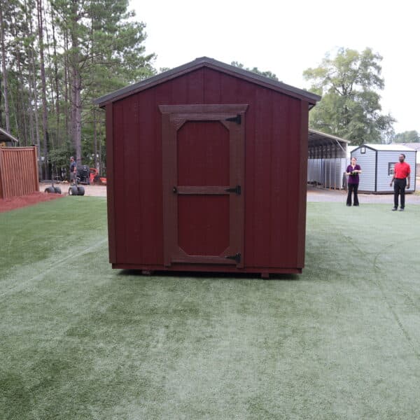OutdoorOptions Eatonton Georgia 31024 8x12 Red DogKennel 6 scaled Storage For Your Life Outdoor Options Sheds