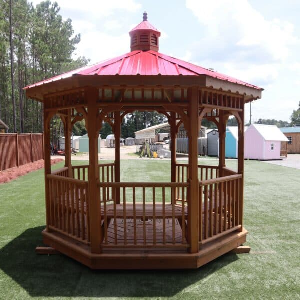 OutdooeOptions Eatonton Georgia 10x10 Red Gazebo 3 scaled Storage For Your Life Outdoor Options Uncategorized