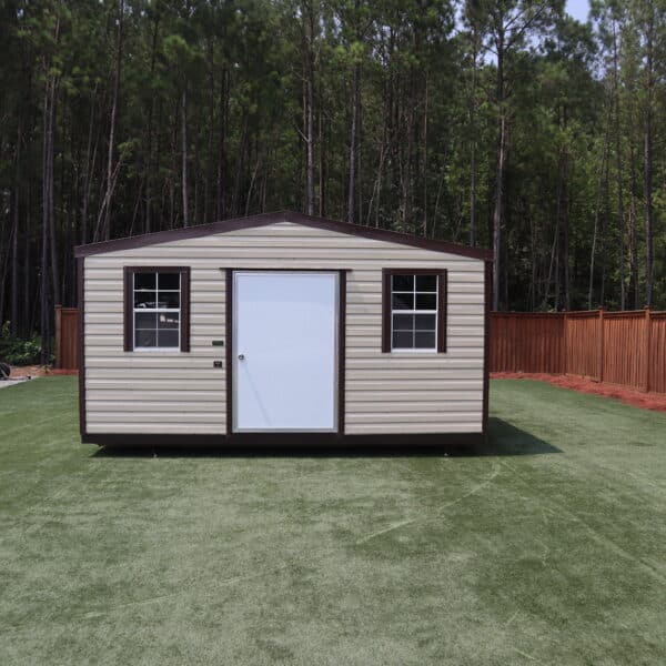 OutdoorOptions Eatonton Georgia 31024 16x10 ClayBrown Econo 5 scaled Storage For Your Life Outdoor Options Sheds