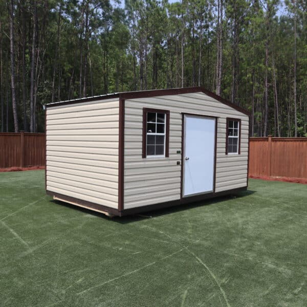 OutdoorOptions Eatonton Georgia 31024 16x10 ClayBrown Econo 6 scaled Storage For Your Life Outdoor Options Sheds