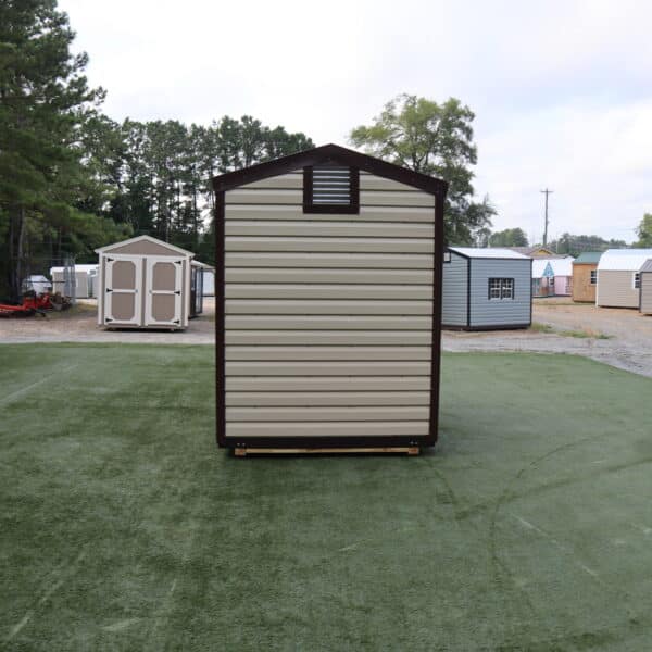 OutdoorOptions Eatonton Georgia 31024 6x8 TanBrown LarkIII 6 scaled Storage For Your Life Outdoor Options Sheds
