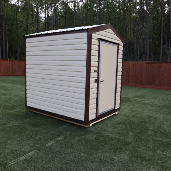 OutdoorOptions Eatonton Georgia 31024 6x8 TanBrown LarkIII 9 scaled Storage For Your Life Outdoor Options Sheds