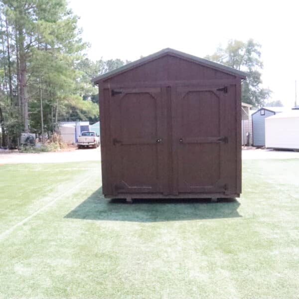 OutdoorOptions Eatonton Georgia 31024 8x12Brown DogKennel 4 scaled Storage For Your Life Outdoor Options Sheds