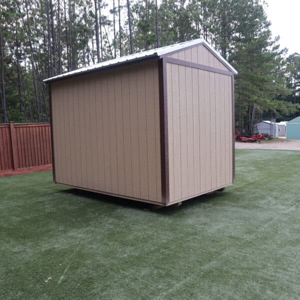 OutdoorOptions Eatonton Georgia 31024 8x12 TanBrown GardenShed 7 scaled Storage For Your Life Outdoor Options Sheds