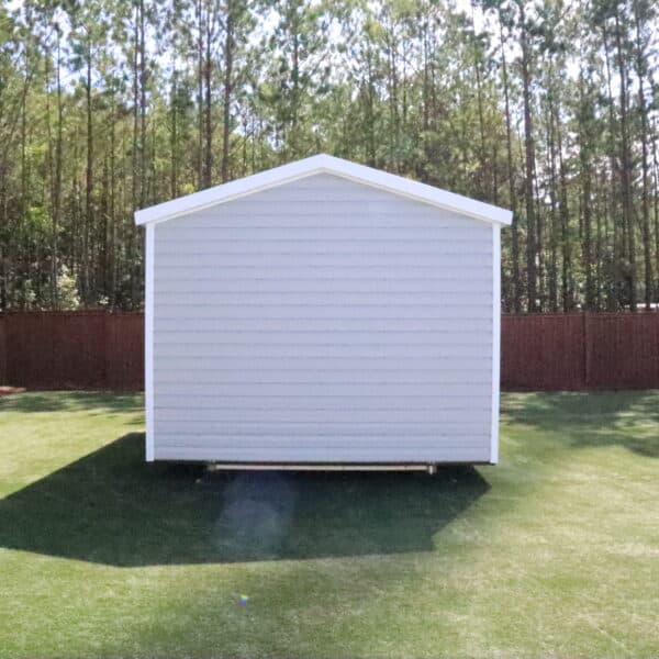 OutdoorOptions Eatonton Georgia 31024 12x16 GrayWhite BoxedEave 5 scaled Storage For Your Life Outdoor Options Sheds