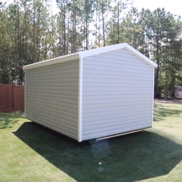 OutdoorOptions Eatonton Georgia 31024 12x16 GrayWhite BoxedEave 6 scaled Storage For Your Life Outdoor Options Sheds