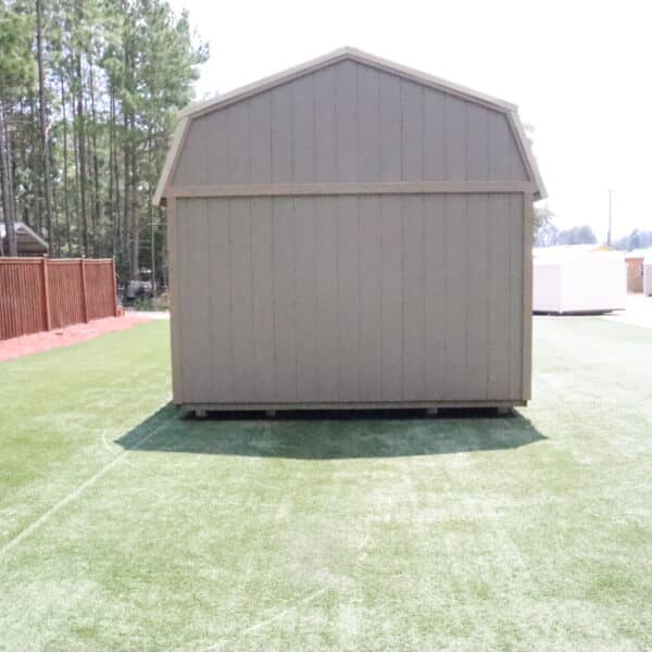 OutdoorOptions Eatonton Georgia 31024 12x28 Gray LoftedCornerPorchCabin 7 scaled Storage For Your Life Outdoor Options Sheds
