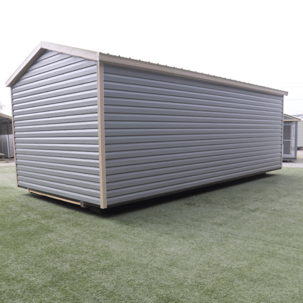 BoxedEave12x24LtBlueTan 5 Storage For Your Life Outdoor Options Sheds