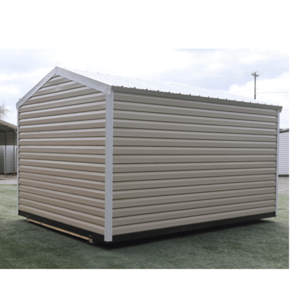 LarkLapsider10x14CreamWht 10 Storage For Your Life Outdoor Options Sheds
