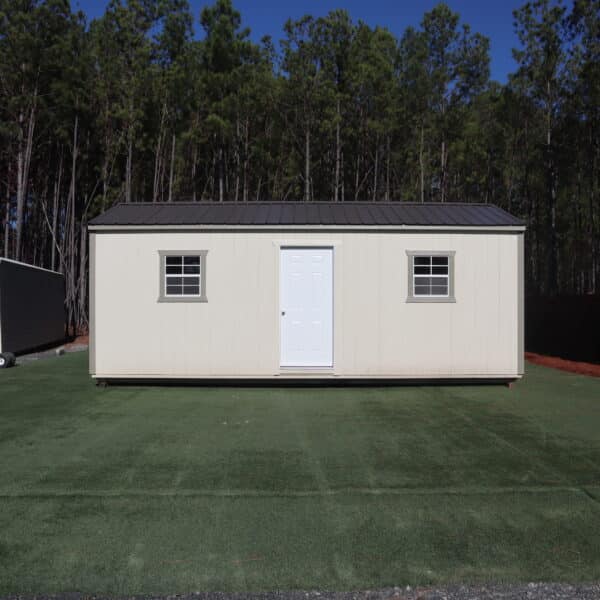 Garage 12x24 CreamTan 9435 31 scaled Storage For Your Life Outdoor Options Sheds