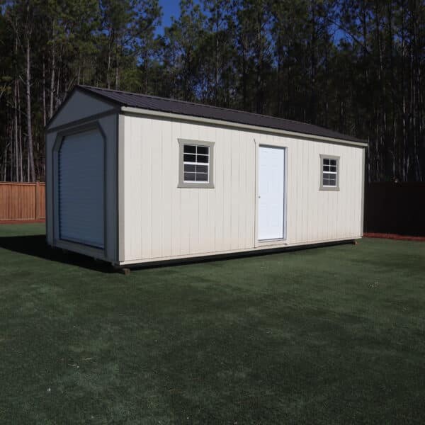 Garage 12x24 CreamTan 9435 35 scaled Storage For Your Life Outdoor Options Sheds