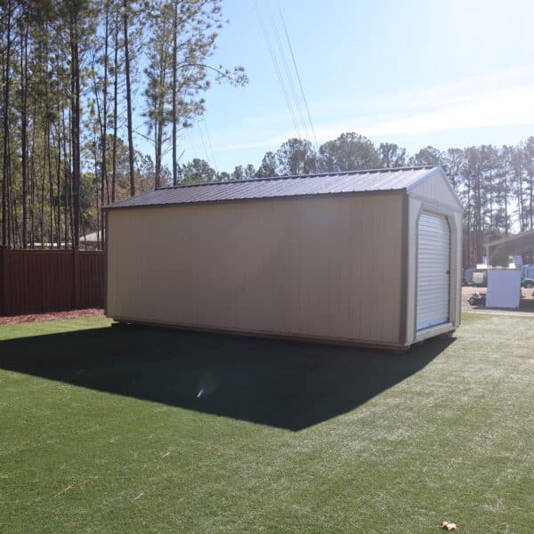 Garage 12x24 CreamTan 9435 40 scaled Storage For Your Life Outdoor Options Sheds