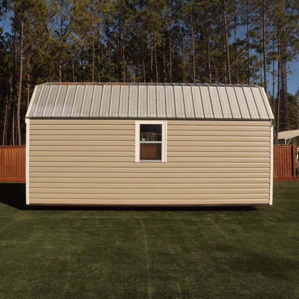 Lark Lofted Barn 10x2026977 PreOwned TanWht 11 scaled Storage For Your Life Outdoor Options Sheds