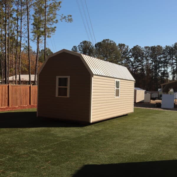 Lark Lofted Barn 10x2026977 PreOwned TanWht 15 scaled Storage For Your Life Outdoor Options Sheds