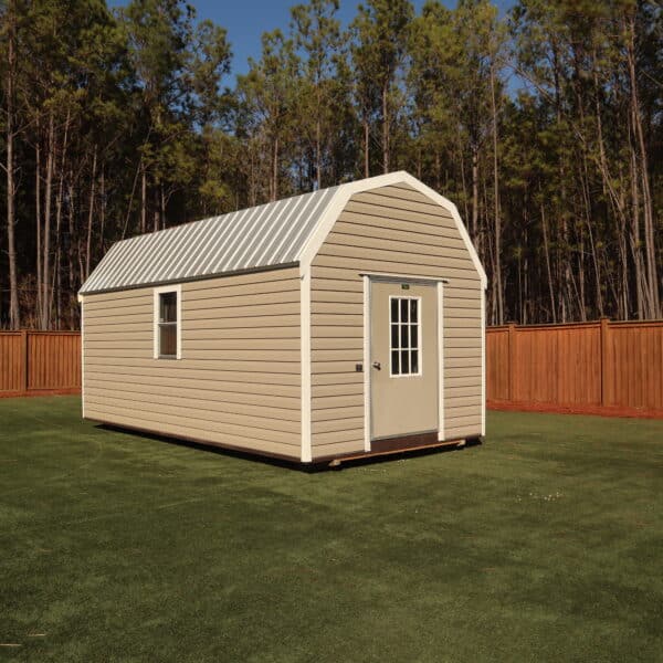 Lark Lofted Barn 10x2026977 PreOwned TanWht 5 scaled Storage For Your Life Outdoor Options Sheds