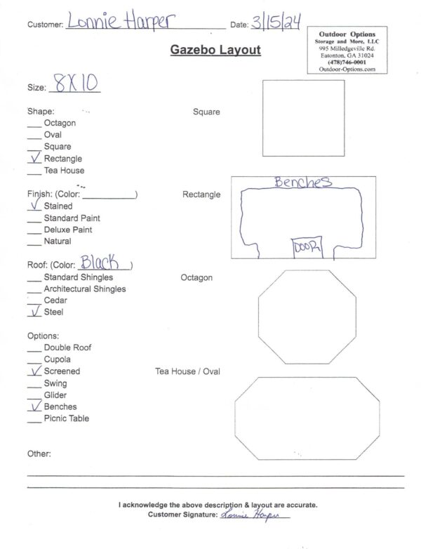 Lonnie Harper Gazebo Layout Storage For Your Life Outdoor Options Uncategorized