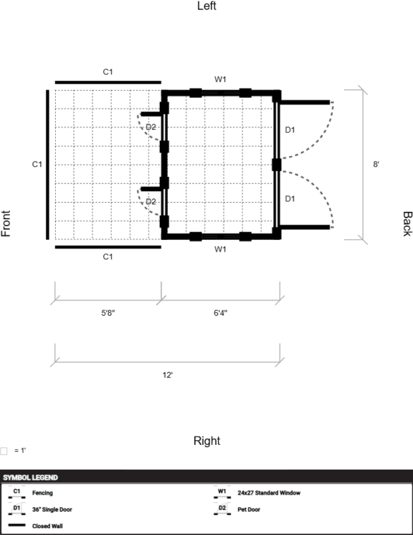 Yoder Dog Kennel 8x12 - Image 2