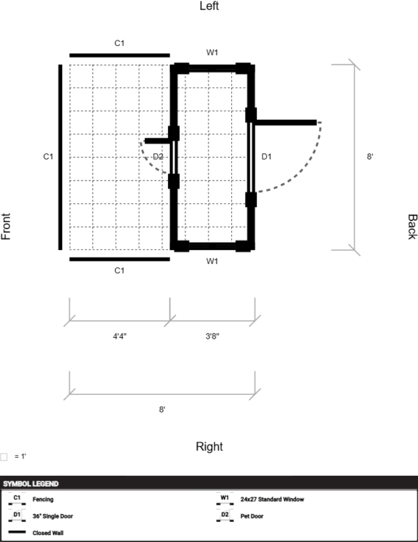 Yoder Dog Kennel 8x8 - Image 2