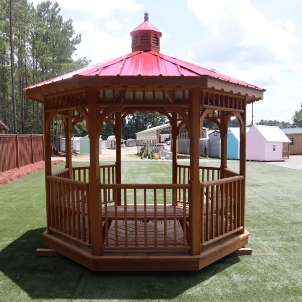 OutdooeOptions Eatonton Georgia 10x10 Red Gazebo 3 scaled 1 Storage For Your Life Outdoor Options Uncategorized