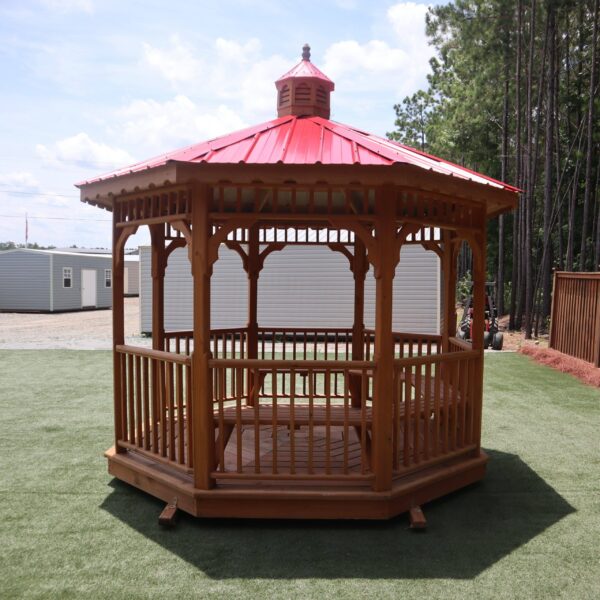 OutdooeOptions Eatonton Georgia 10x10 Red Gazebo 4 scaled 1 Storage For Your Life Outdoor Options Uncategorized